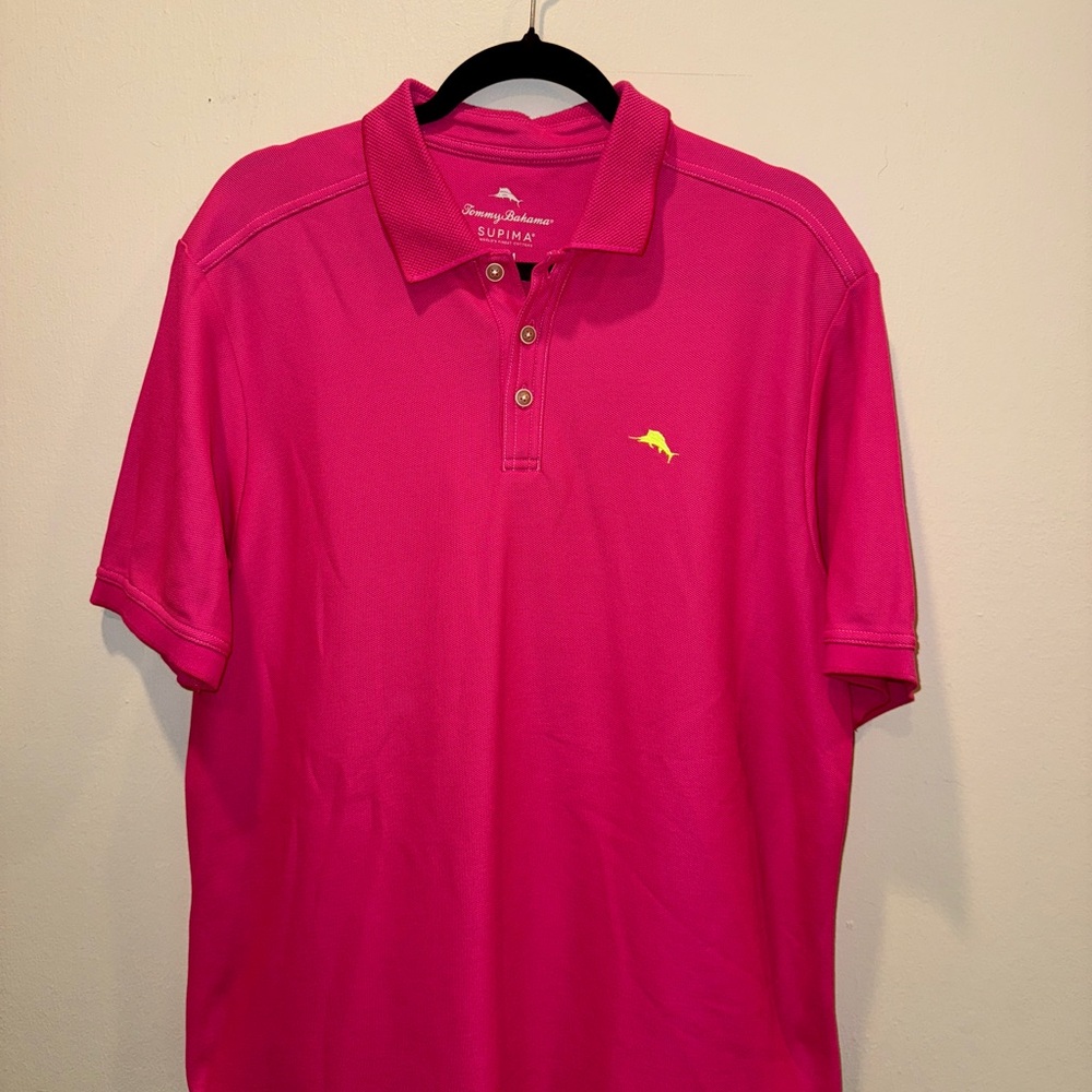 Tommy Bahama Vibrant Pink Polo Shirt
